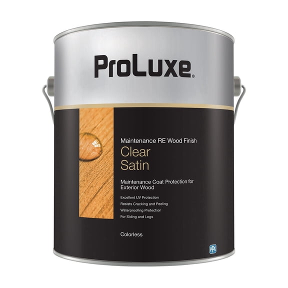 Pro Luxe Cetol Maintenance RE Translucent Satin Wood Finish Coat Protection, 1 gal