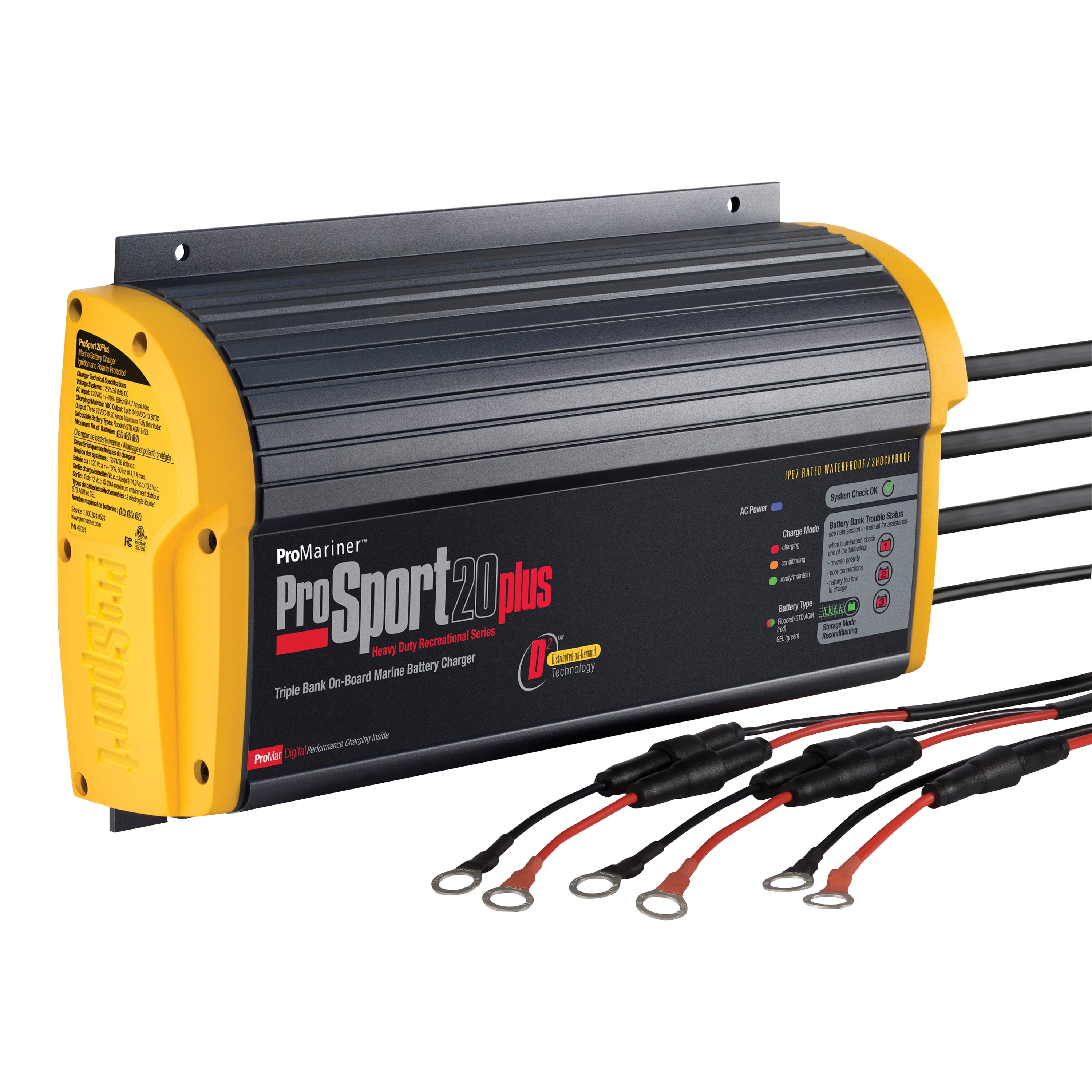Pro Mariner ProSport 20 Plus 3 Bank Charger