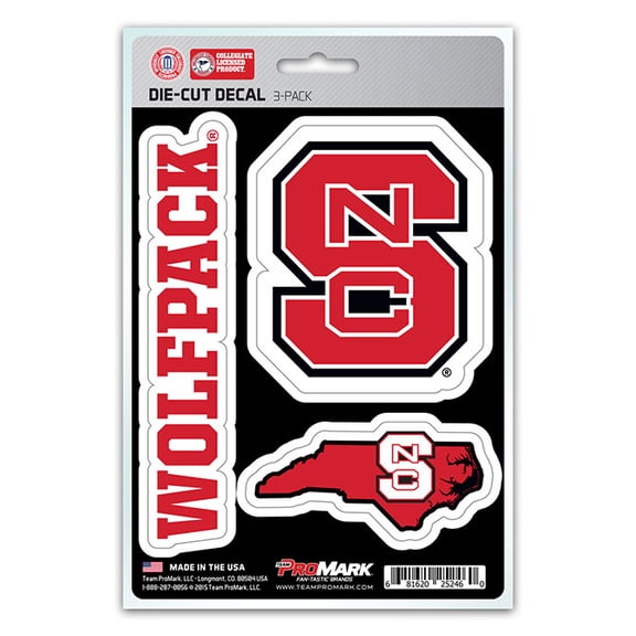 Pro Mark DST3U046 North Carolina State Decal - Pack of 3