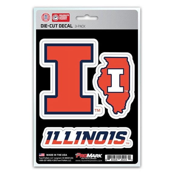 Pro Mark  Illinois Decal - Pack of 3