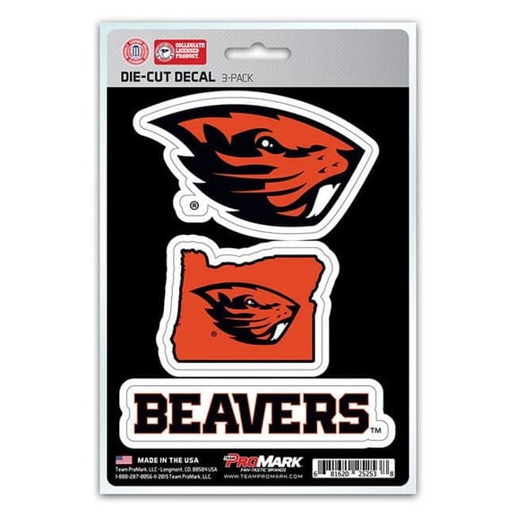 Pro Mark  Oregon State Decal - Pack of 3