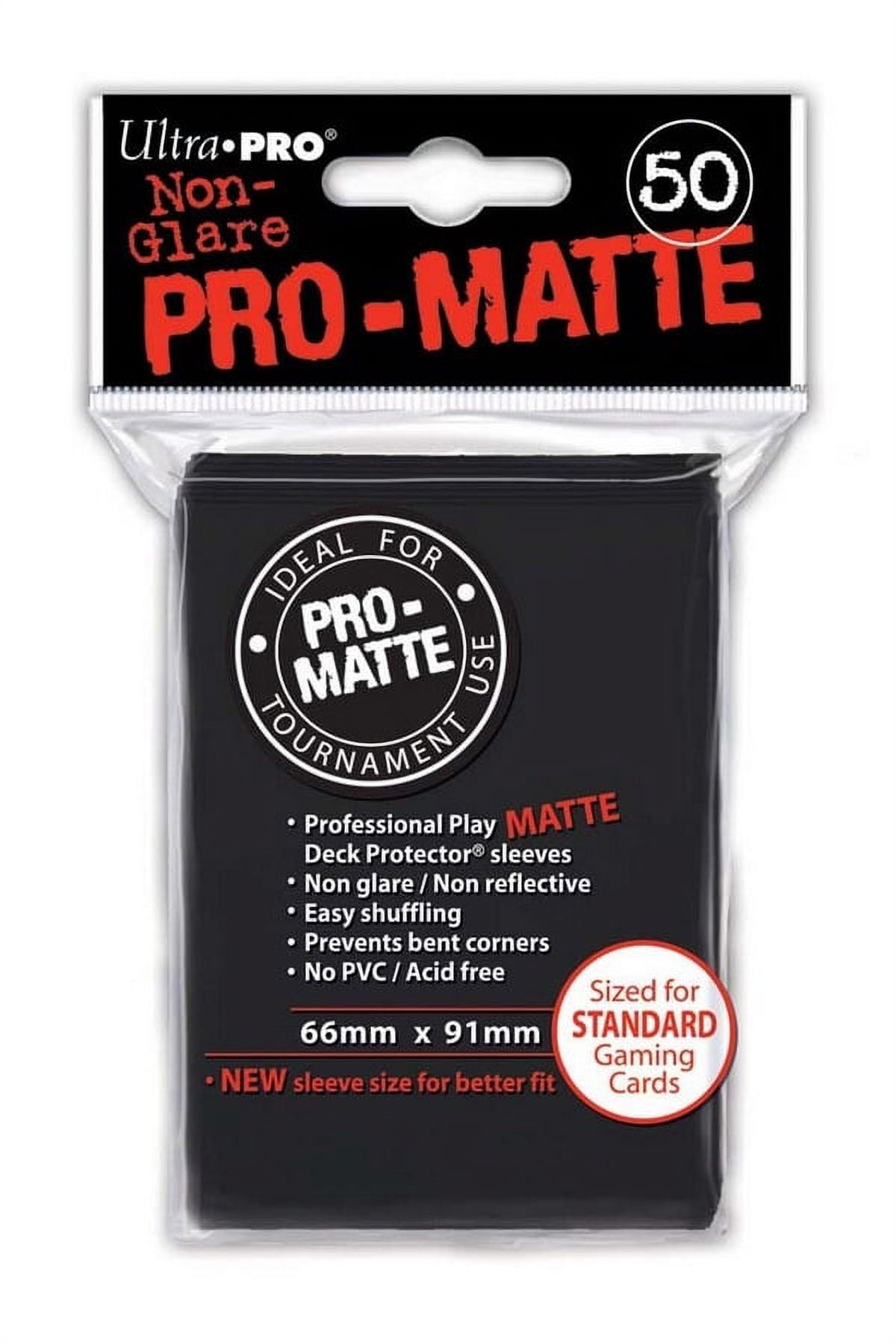 Ultra-PRO Non-Glare PRO-MATTE Deck Protector Card Sleeves 50 ct x2 WHITE -  100ct