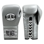 Pro Mex Professional Lace Sparring Boxing Gloves V3.0, 16 oz, Silver