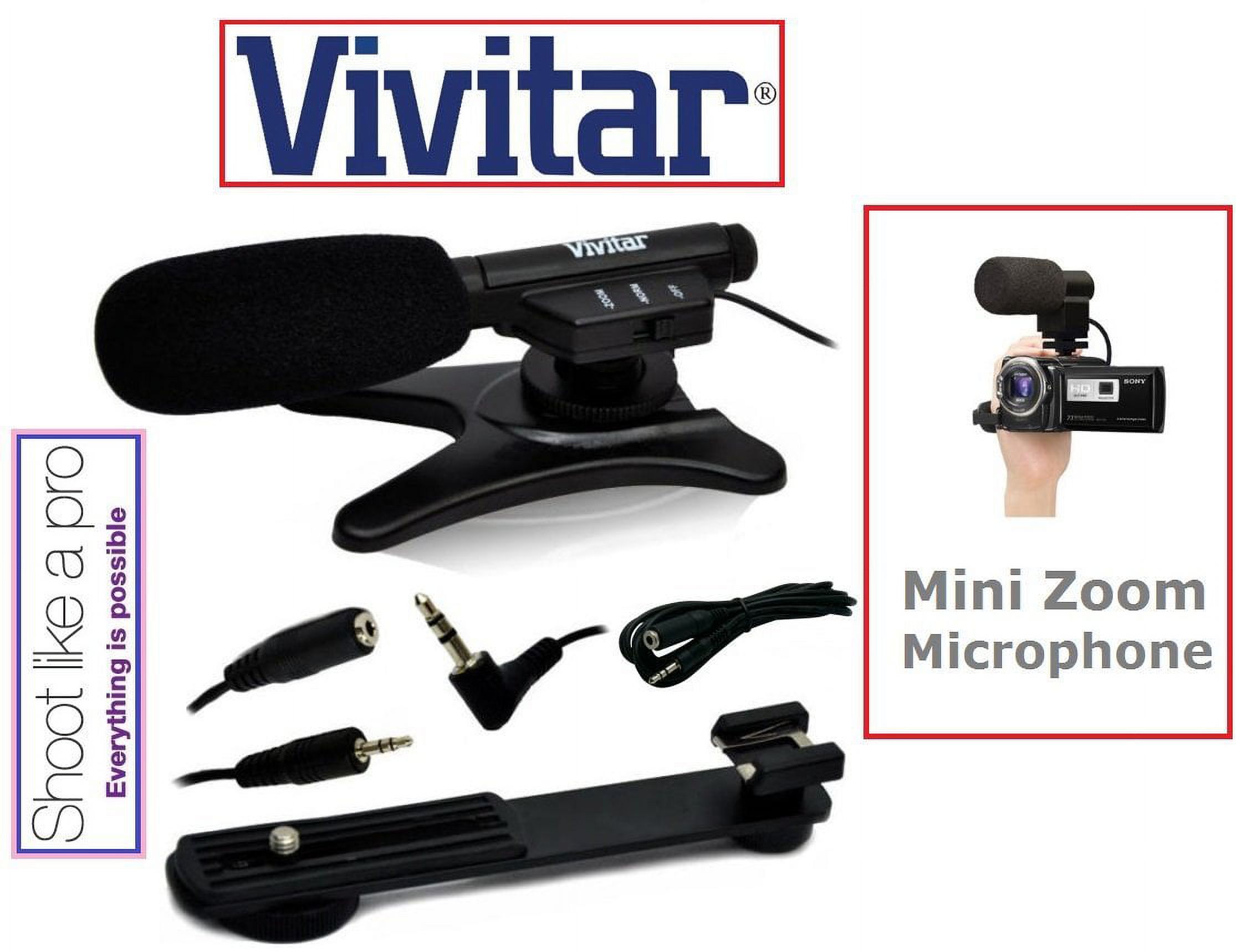 Pro Microphone Mini Condenser For Sony HDR-CX260V HDR-CX290 HDR-CX260