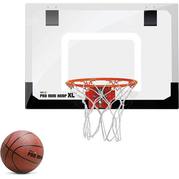 Pro Mini Indoor Basketball Hoop - Over The Door – Portable - Great For Home, Dorms, Offices, and Gifts