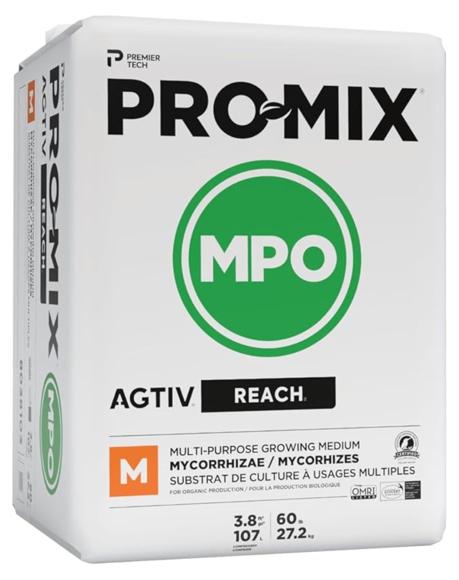 Pro Mix MP Organic Mycorrhizae Soil Blend - 3.8 cu ft - Organic Gardening Mix for Vegetables, Seed Starting, Potting Soil with Mycorrhizae