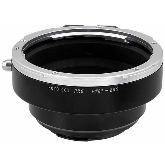 Fotodiox Pro Mount Adapter for Pentax 67 Lens to Canon EOS EF-Mount Camera, No Dandelion Focus Confirmation Chip