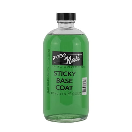 Pro Nail Sticky Base Coat - Long-Lasting Adhesion, Secure Nail Polish - 16 Oz