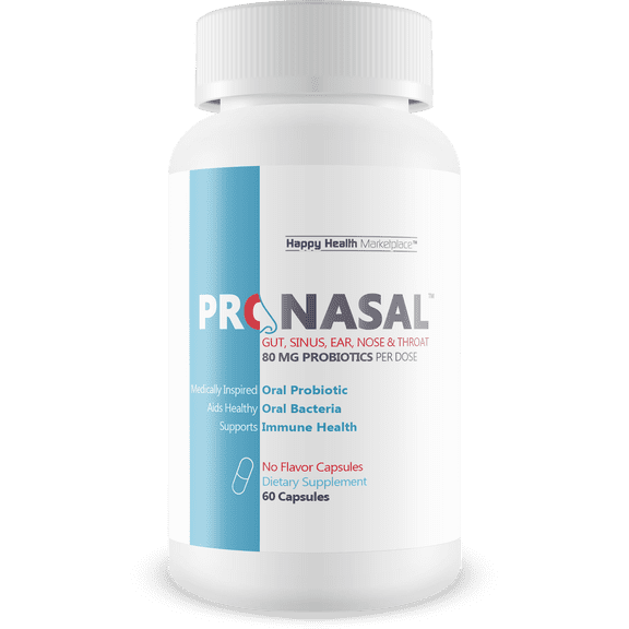 Pro Nasal - Our Best Sinus Support Supplement - Ear Nose Throat Probiotics - Sinus Probiotic for Natural Sinus Support - Oral Probiotics for Mouth Bad Breath - Dry Mouth Probiotic - Probiotic Sinus