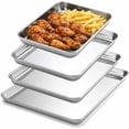 thumbnail image 1 of Pro Non-Stick Roast and Broil Baking Pan with Rack, 13-Inch-by-9-Inch, Dark Gray, 1 of 4