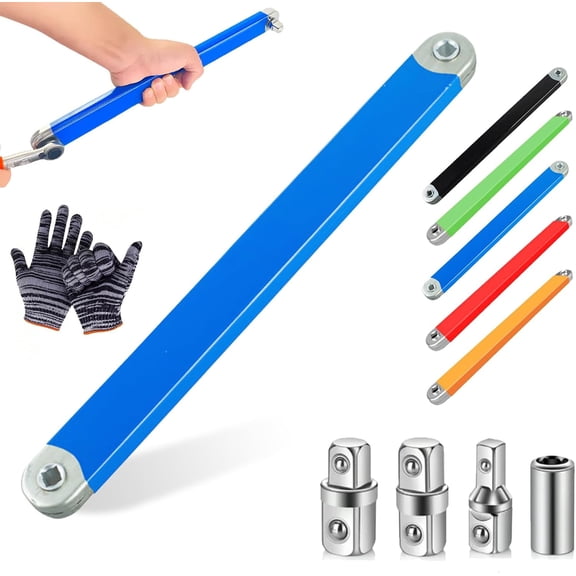 Pro Offset Extension Wrench, Offset Extension Wrench Impact, Pro Zero Offset Extension Wrenchs, Extended Universal Ratchet High-Carbon Impact Ready Tool for Automotive & Industrial Machinery(Blue)
