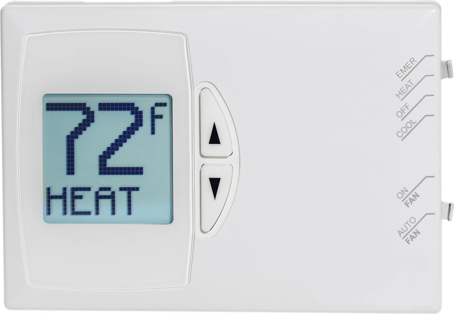 Pro PSDH121B010 Mechanical NonProgrammable Thermostat, Heat Pump Only, 2 Heat, 1 Cool