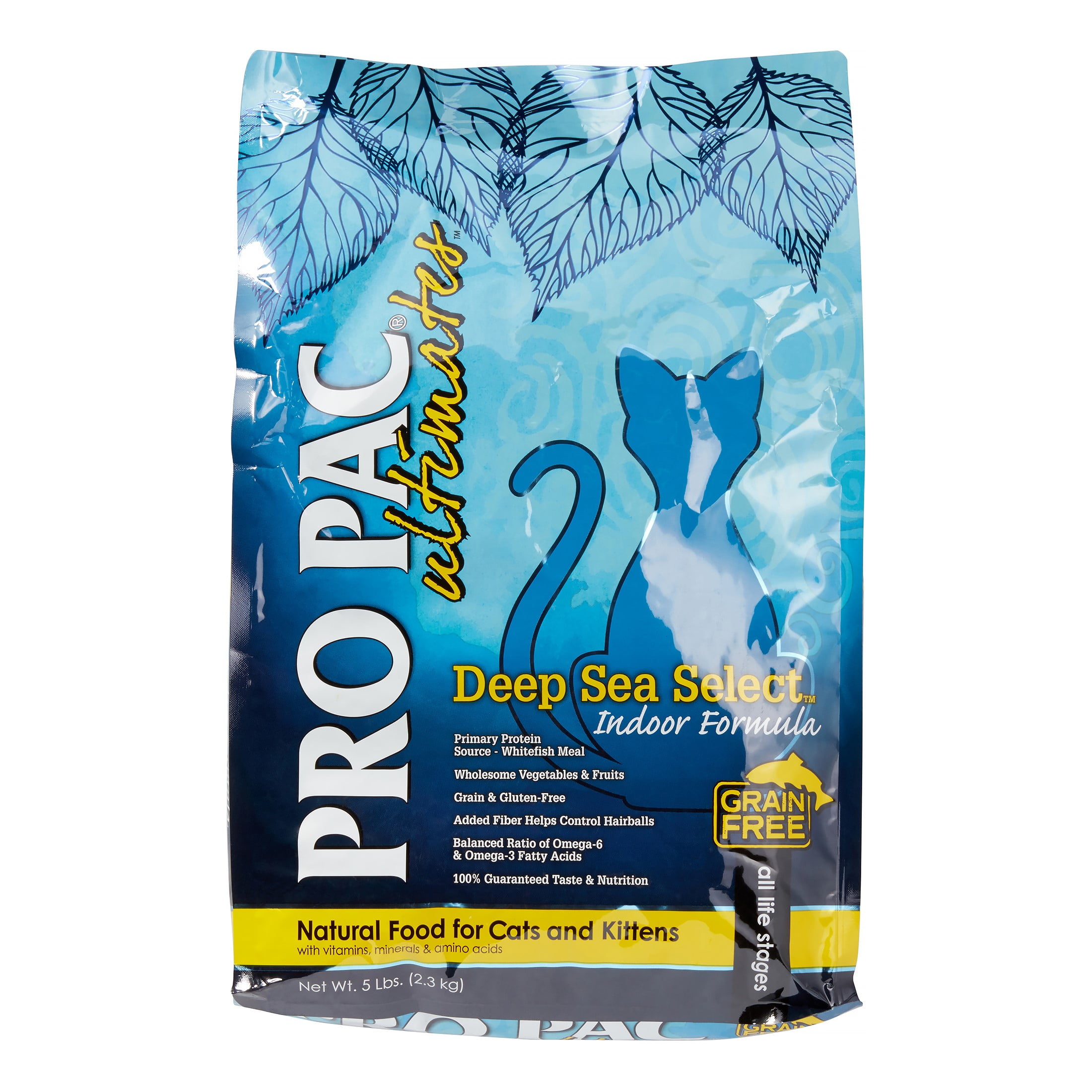 Pro Pac Ultimates Deep Sea Select Indoor Formula Grain Free Whitefish Meal Dry Cat Food 5 lb