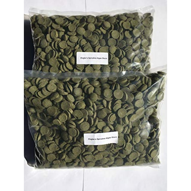 Pro Pack Zeiglers Spirulina Algae Discs Tilapia Food 8 Pounds