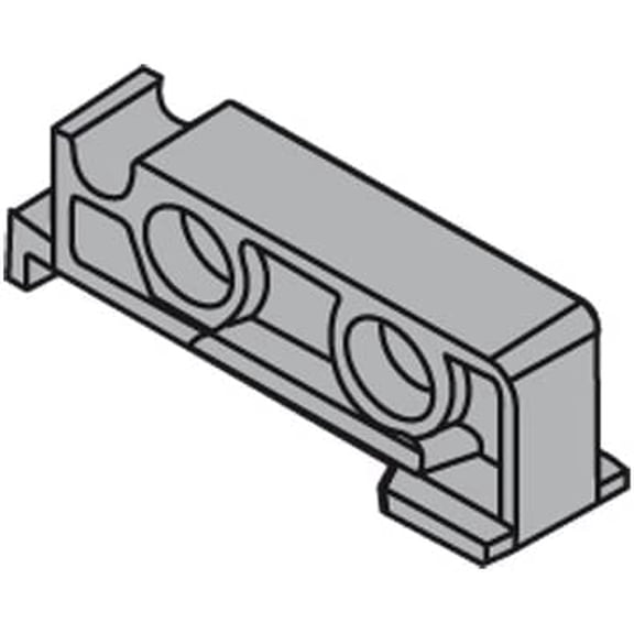 Pro Pack of 10Pcs, Tandem Rear Mounting Block For Roll-Out Shelf