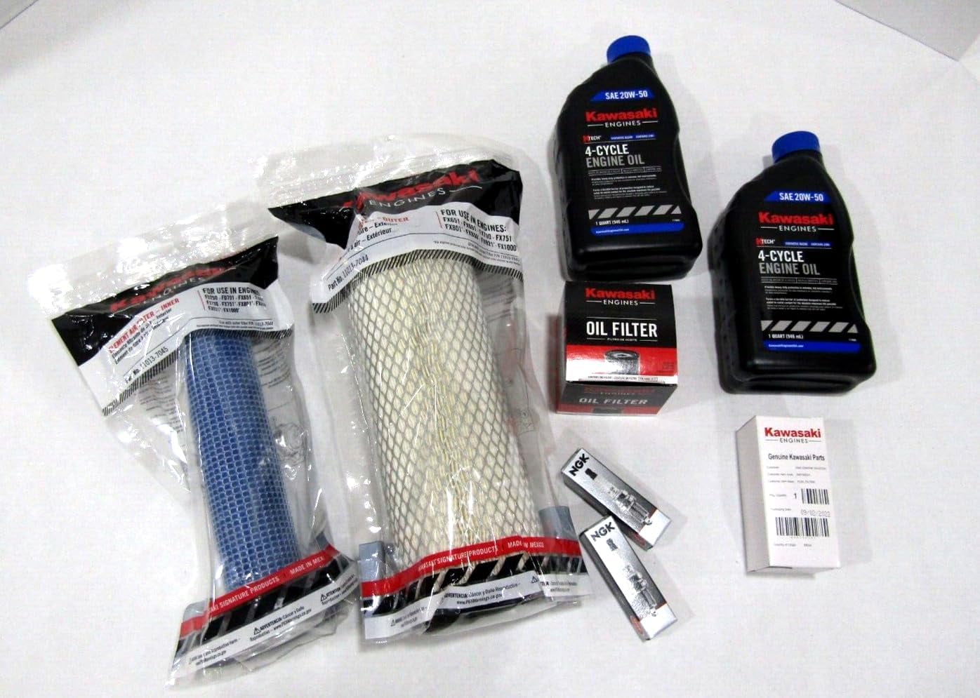 Pro Parts Place, PPP OEM Kawasaki 99969-6538 Tune up Kit for Kawasaki FX751V FX801V FX850V 20W50 OIL