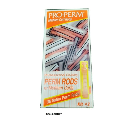 Pro-Perm Professional Quality Perm Rods for Medium Curls 36 Salon Perm Rods Kit #2