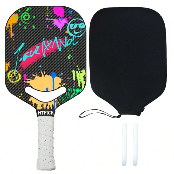 Pro Pickleball Paddle With 3K Carbon Fiber & 16mm Honeycomb Core – Thermoformed One-Piece UV Matte Finish For Power, Control & Spin, Ideal For Beginners To Pros