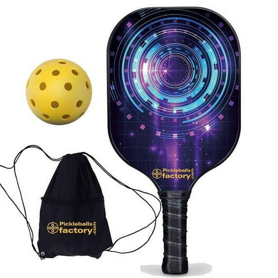 Pro Pickleball Paddle - Circles Beginner Pickleball Near Me - Best Lightweight Pickleball Paddle, Glassfiber Graphite