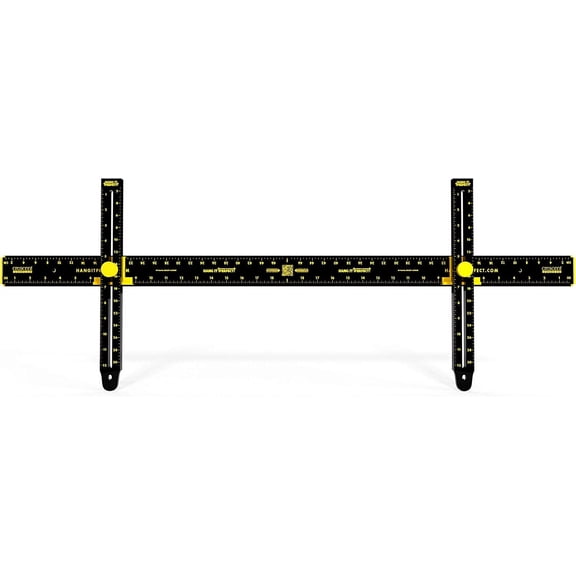 Pro Picture Frame Wall Hanging Tool With Level, Black, 36 Inch