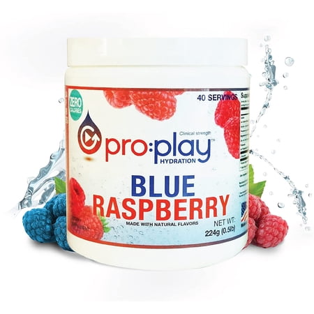 Pro:Play Sugar Free Electrolyte Drink Mix - Blue Raspberry - 40 Serving Tub
