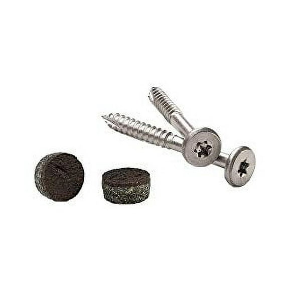 Pro Plug System for Fascia Plug and Screw Kit - Trex Lava Rock Fascia Plugs and Stainless Steel Screws- 9 x 1-7/8 T-20 Star Dr- 100 Pieces