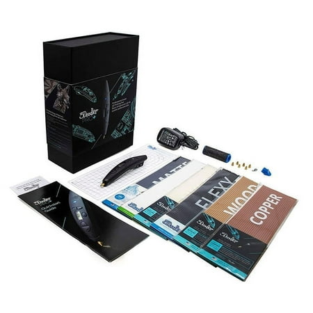 3Doodler - PRO+ 3D Printing Pen (2023), Design Tool for Creative Professionals, 3D Pen Set for Adults -Includes Specialty Materials - Black