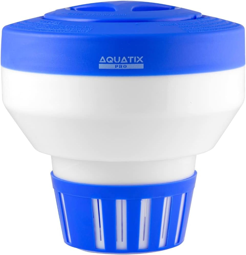Pro Pool Chlorine Floater Dispenser for 1 to 3 inch Tablets, Large