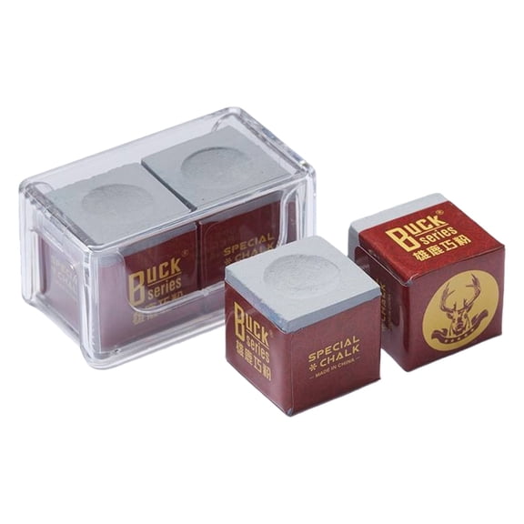 Pro Pool Cue Chalk, Tournament Standard Billiard Chalk,2 Cubes/Box with Travel Storage Box,Low Dust, Super Dense, Suitable for Snooker/Pool/8-Ball,Billiard Pool Table Accessories,Grey Dryness