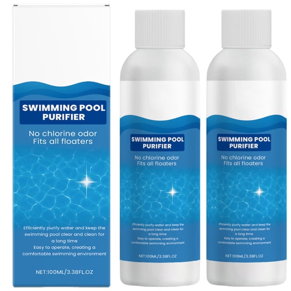 Pro Pool Purifier Liquid, High Concentration Swimming Pool Clarifier for Crystal Clear Water(2pc)