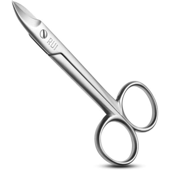 Pro Precision Toenail Scissors | Stainless Steel Pedicure Trimmer Cutter with Micro-Serrated, Anti-Skid Cutting Edges and Long Handles For Hard Nails | Made in Solingen, Germany