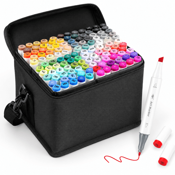 Pro Progression Markers Set 121 Colors Chisel & Fine Dual Tip
