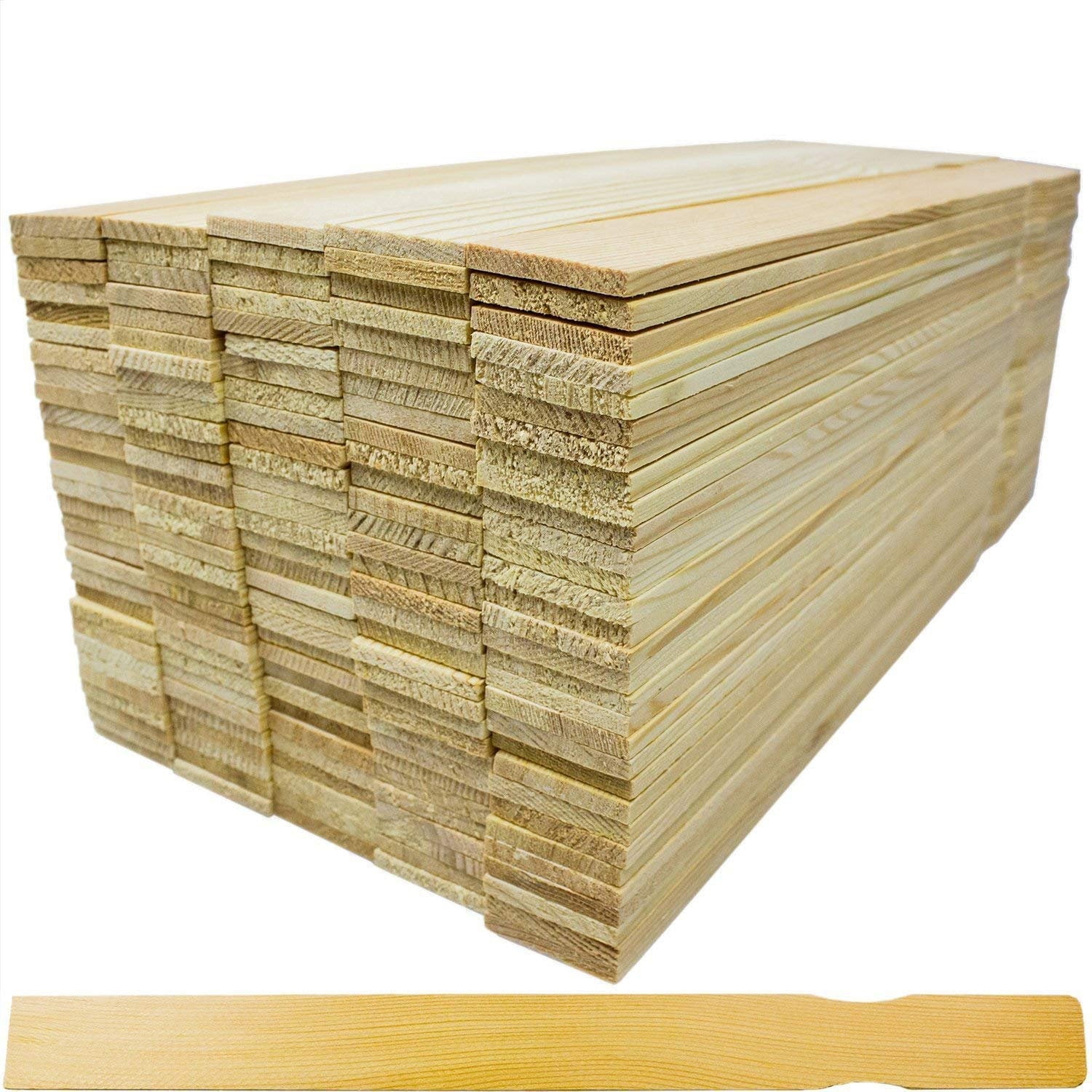 Pro Project 12" x 1.1" Brown, Pro-Grade Sanded Wood Paint Stir Stick, 150 Pack