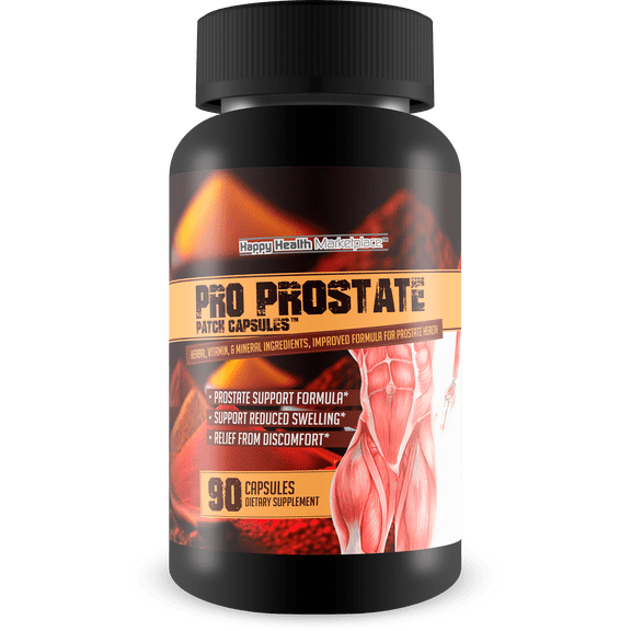 Pro Prostate Patch Capsules - Our Best Natural Prostate Supplement - Natural Prostate Supplements for Men - Natural Prostate Healers - Natural Prostate Remedies - Natural Prostate Support Supplement