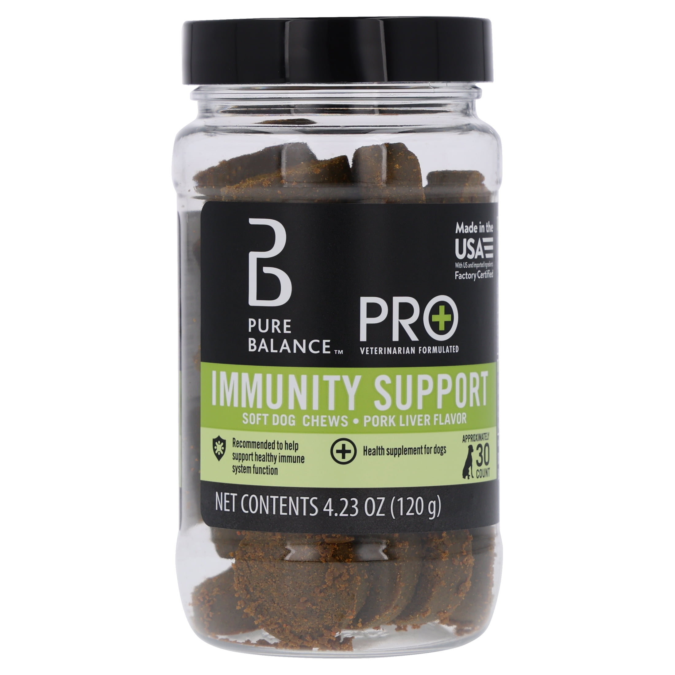 Pure Balance Pro+ Immunity Support Soft Chews for Dogs, 30 Count