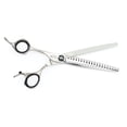 thumbnail image 1 of Pro Quality Lefty Reversable Shears Dog Cat Grooming Weightless Left Hand 7 Inch (7 Inch Chunker Shears), 1 of 12