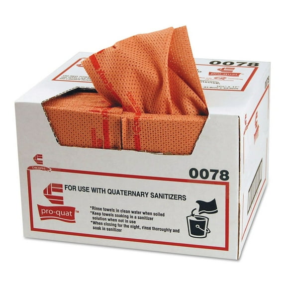 Pro-Quat Fresh Guy 12.5 in. x 17 in. Food Service Towels - Red (150/Carton)