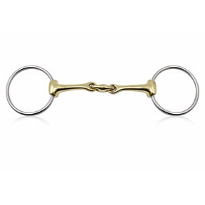 Pro Rider 35558b Loose Ring Snaffle Pinchless Lozenge Dogbone Copper 5" Mouth Horse Bit