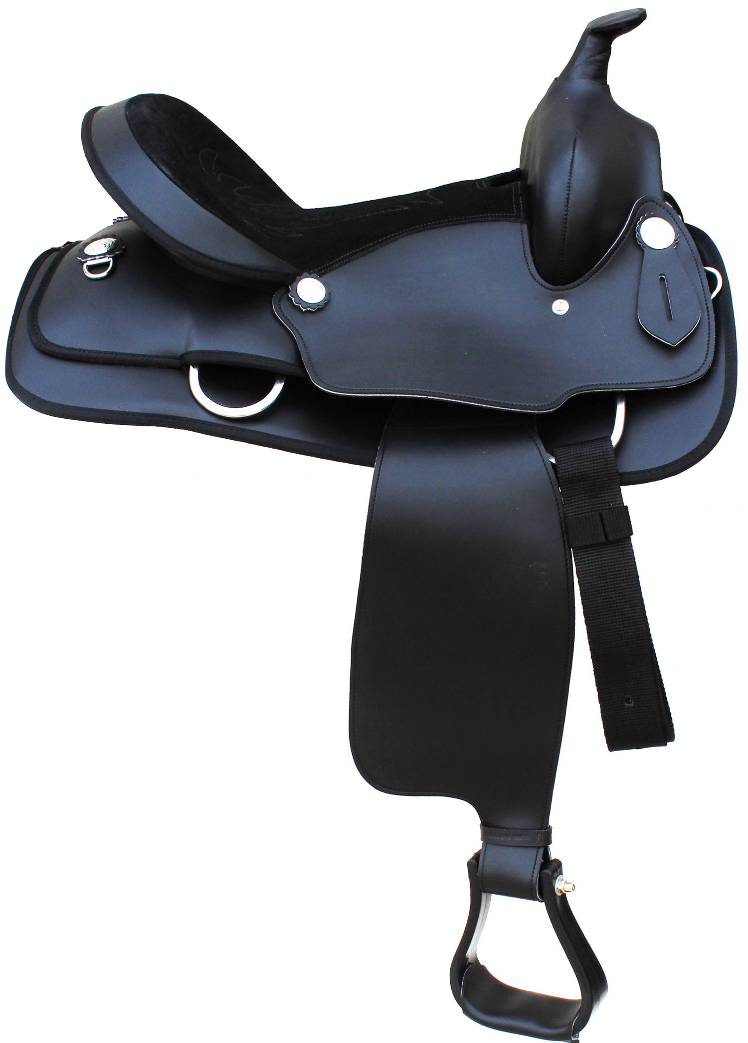 WILDSWANS SADDLE PULL UP CASA（BLACK） Comfort Jumping Saddle, Leather | black | 15,5