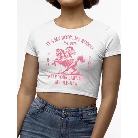 Pro Rights Women's Rodeo Tee Crop Tee Women's