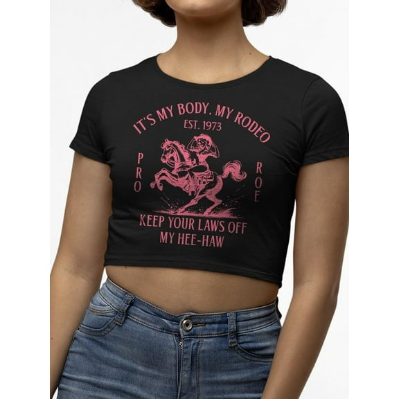 Pro Rights Women's Rodeo Tee Crop Tee Women's