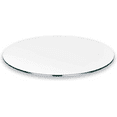 thumbnail image 1 of Pro Safe Glass 15" Round Tempered Glass Table Top 3/8" Thick Flat Edge - Clear, 1 of 2