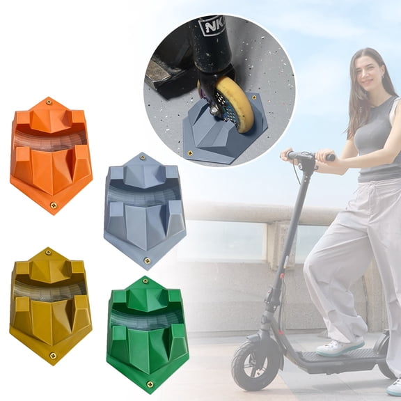 Pro Scooter Parking Stand, Fixed Wheel Chock Fits 100mm and 120mm Wheels, Multi-color Bracket for Kick Scooter Floor Storage and Daily Placement