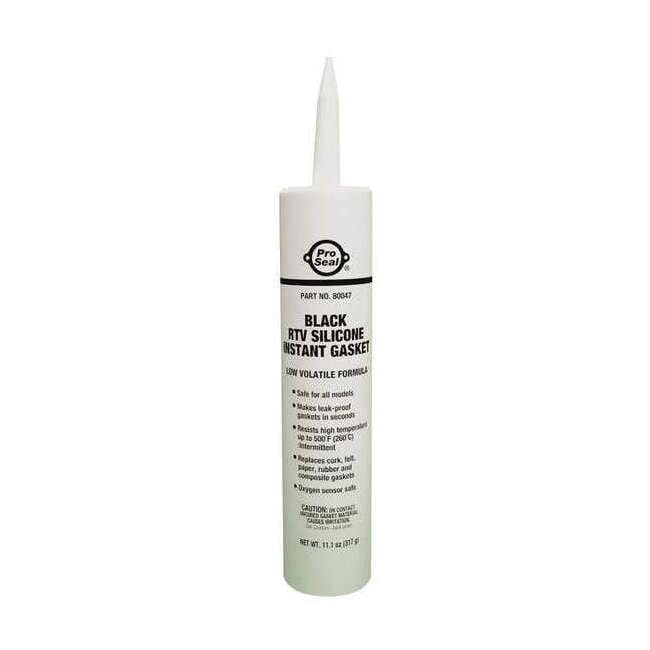 Oil Resistant Rtv Oil-Resistant RTV Gasket Maker, 11.1 oz, Black, Temp Range -75 to 500 ...