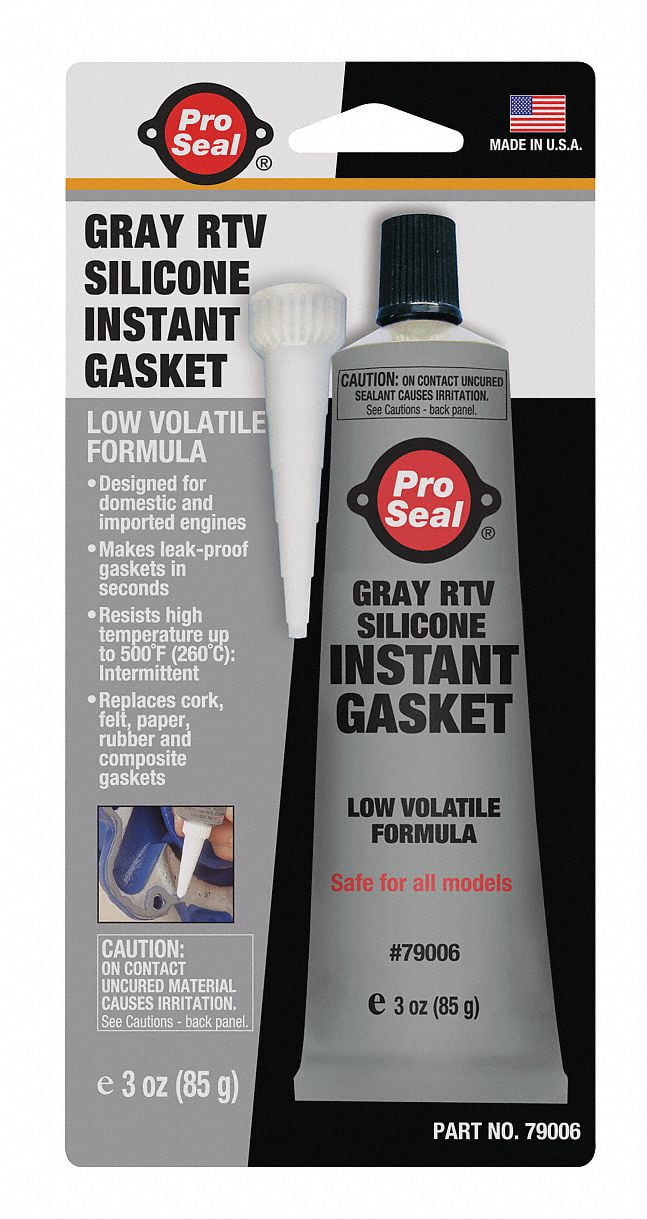 Pro Seal RTV Silicone Sealant,3 oz.,Gray 79006 - Walmart.com
