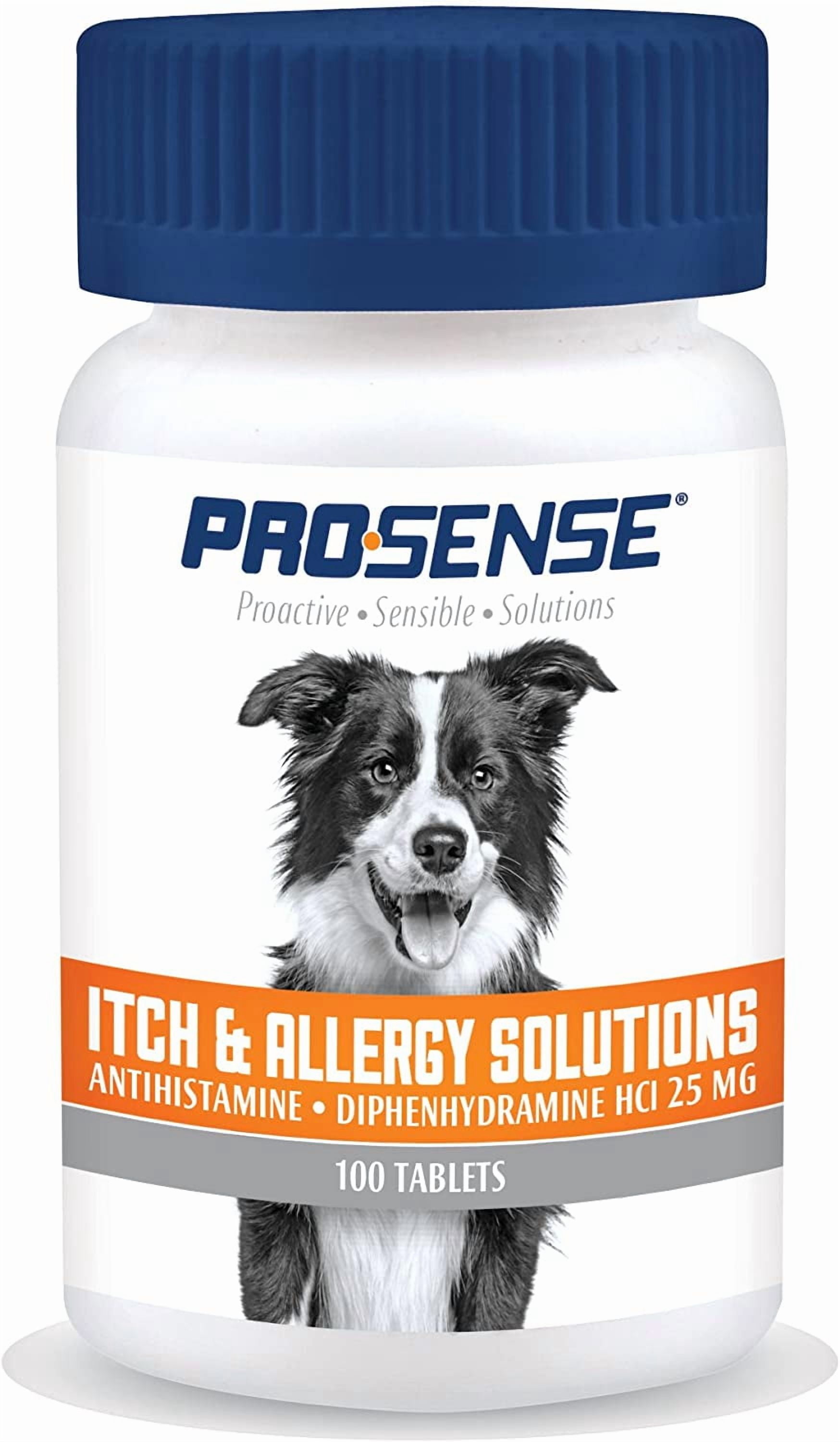 Pro-Sense Itch And Allergy Solutions For Dogs, Antihistamine, 100 count