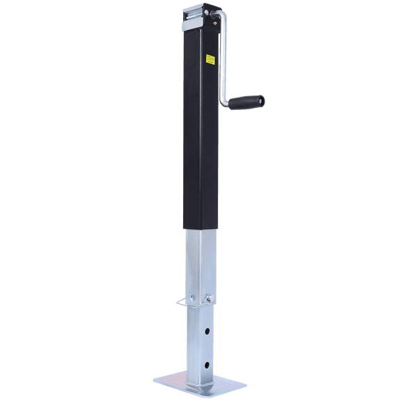 Pro Series 8000 lb Square Jack with Robust Steel Rust Resistant Drop Leg