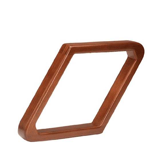 Pro Series Heavy Duty 9-Ball Diamond Pool Ball Rack - Old World Mahogany