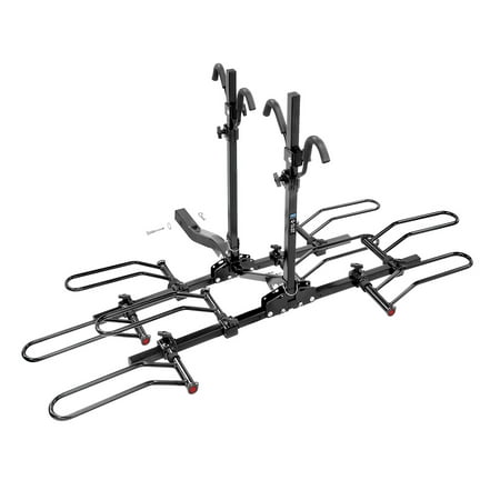 Reese 63138; Pro Series Trailer Hitch Mount Modular Folding 4 Bike Carrier Rack