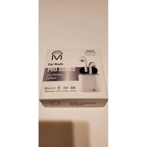 Pro Series True Wireless Bluetooth Ear Buds White - Brand New
